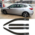 SUB26 Sunproof Waterproof Side Window Wind Deflector Window Visor fit for 2018-2023 Subaru Crosstrek XV&2017-2023 Impreza, 4pcs Protective Replacements Rain Guards Set