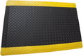 Rhino Mats, American Classic Diamond Anti-Fatigue Mats, Industrial Ergonomic Comfort Standing Mat for Work, Home, Garage, Office, Kitchen or Anywhere (Black/Yellow 1" Thick, 3 FT. x 23 FT.)