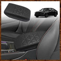Muslogy for Accord 2025 2024 2023 Center Console Cover Armrest Pad Vegan Leather Extra Soft Armrest Lid Protector Compatible with Honda Accord LX EX Sport Hybrid EX-L Sport-L Touring (V2 Black)