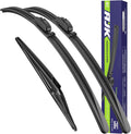 AJK Wiper Blades for INFINITI QX60 2014 2015 2016 2017 2018 2019 2020 2021 2022 2023 2024 2025, 3 Piece All Weather OEM Quality Automotive Replacement Windshield Wiper Blades for My Car
