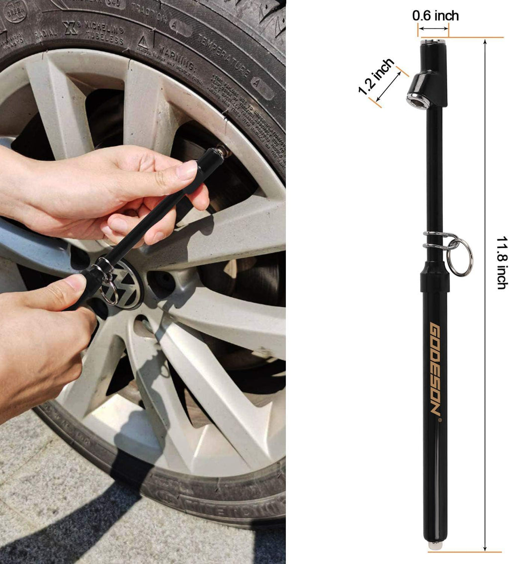 GODESON Dual Head Tire Pressure Gauge, Heavy Duty Pencil Tire Gauge Range 10-150PSI,Dual Head Truck Pen Air Pressure Gauge (Pack of 12)…