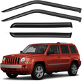 Window Visors Rain Guards Shield for 2007-2018 Jeep Patriot, Out-Channel Window Vent Wind Deflectors Visors Shades for 07-18 Patriot