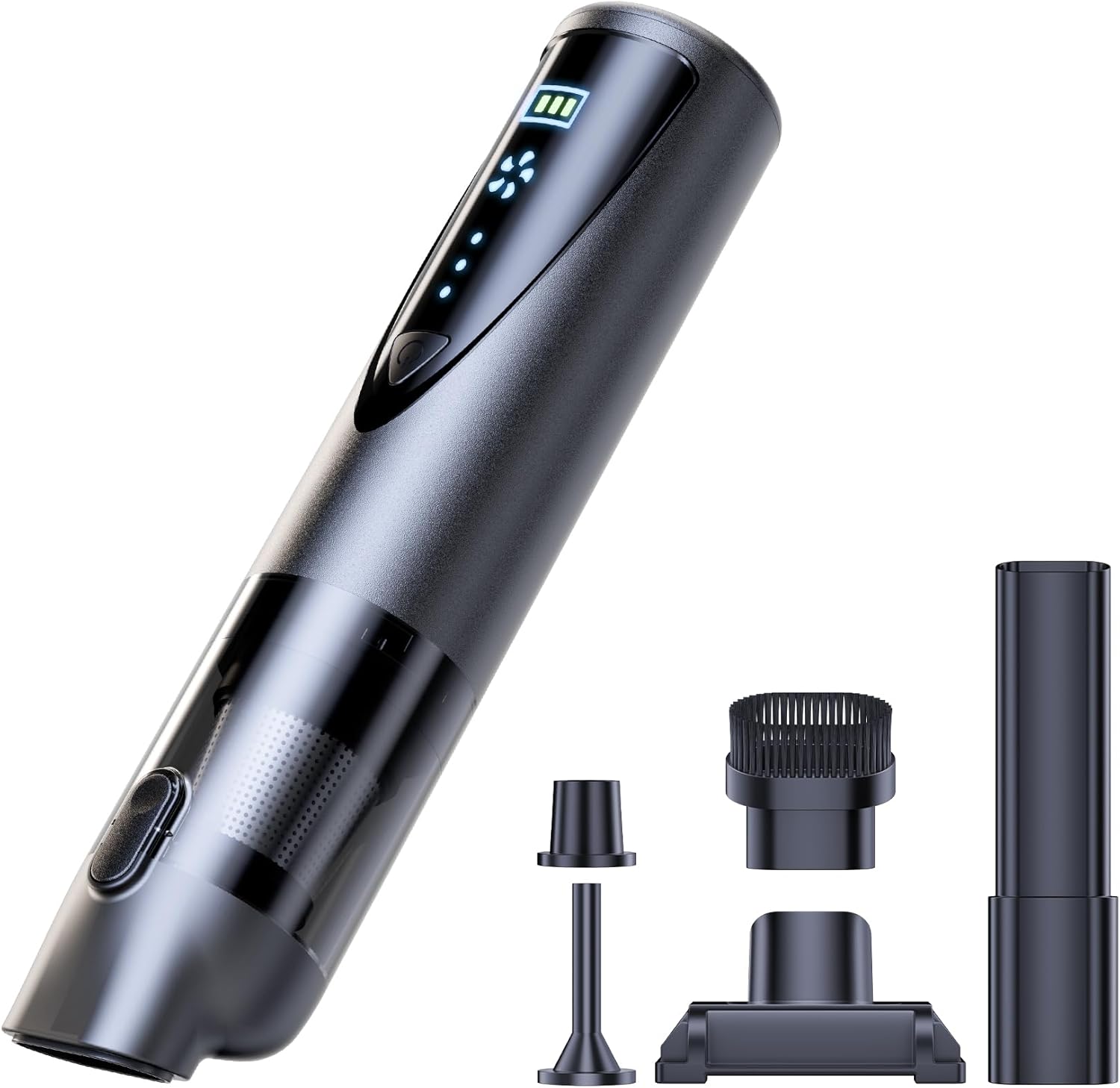Rendoo Cordless Car Vacuum Cleaner - Portable Handheld Vacuum with Strong Suction, Wet/Dry Mini Vacuum for Car Detailing, Rechargeable Auto Vacuum with Detailing Kit