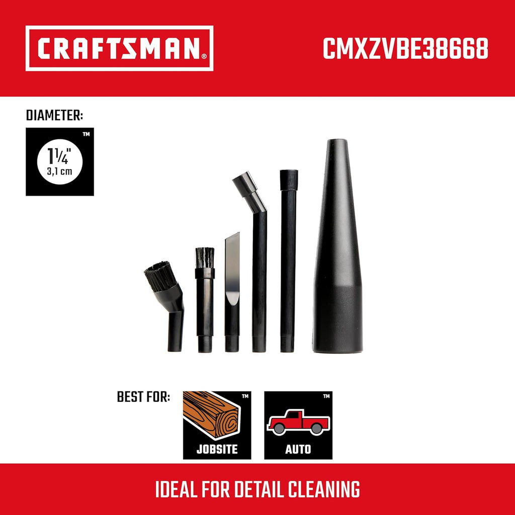 CRAFTSMAN CMXEVBE17590 9 Gallon 4.25 Peak HP Wet Dry Vac, Portable Shop Vacuum Wet and Dry with Filter, Dust Bag, Hose, Car Cleaning Kit and Micro Cleaning Kit for Home and Garage Cleaning