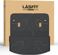 LASFIT Cargo Mat and Backrest Mat for Mazda CX-90 / CX 90 PHEV 2024 2025 7&8 Seats(Not for 6 Seats) TPE Custom Fit All Weather Trunk Mat Liner Waterproof CX90/CX90 PHEV Cargo Tray Accessories, Black