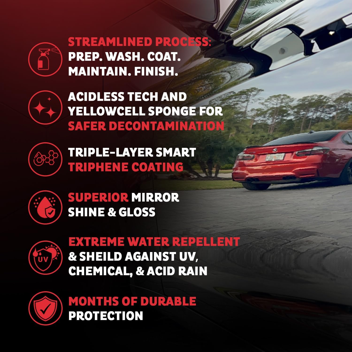 MAXL® Method Complete 9 Premium Auto Detailing Solution Bundle - All-in-One Car Detailing Kit for Deep Clean, Paint Protection, Instant Gloss, Spot-Free Drying, and Easy Rinse-Off Application