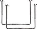 80844-10 34 in. x 26 in. Adjustable Garage Ceiling Mount Storage Rack Kit - Hammertone