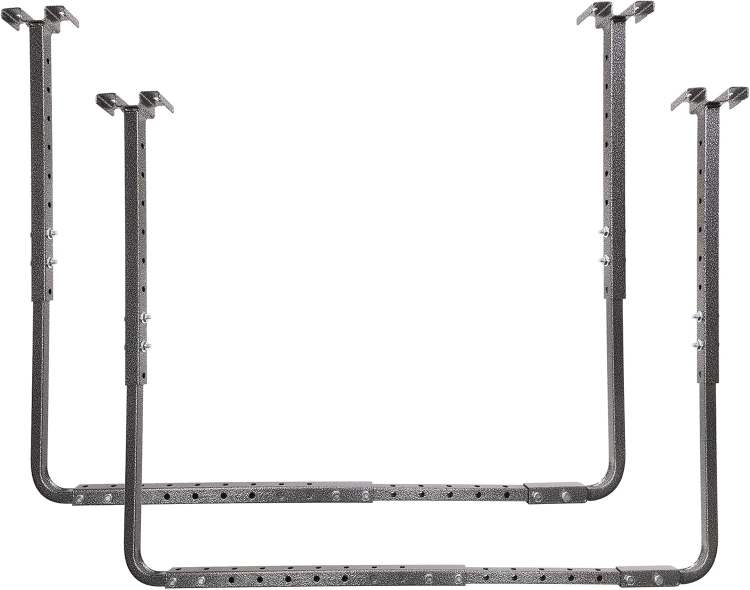 80844-10 34 in. x 26 in. Adjustable Garage Ceiling Mount Storage Rack Kit - Hammertone