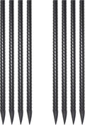 VVOKGO Rebar Stakes 24 Inch Ground Straight Concrete Form Stakes Heavy Duty (8pcs), 3/8" Diameter Metal Steel Spikes Anchors with Chisel Point End for Plant Support, Garden Border,Landscape Edging