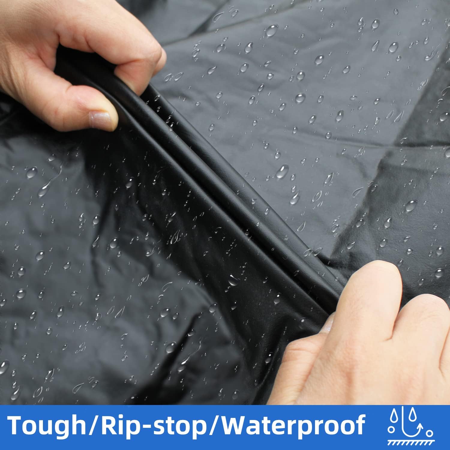 Tire Covers 4 Pack, Waterproof Thickening Tire Wheel Protector for Truck, SUV, Trailer, Camper, RV, Universal Fits Tire Diameters 30-32 inches, Black