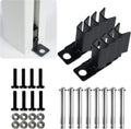 Kozyard Ground Mounting Kit for 4-Panel Privacy Screens – Perfect for Securing to Concrete – Helps Hide Clutter and Keep Your Outdoor Space Neat – Fits Both White & Black Panels