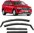 Voron Glass in-Channel Extra Durable Rain Guards for Dodge Journey 2009-2020, Window Deflectors, Vent Window Visors, 4 Pieces - 200480