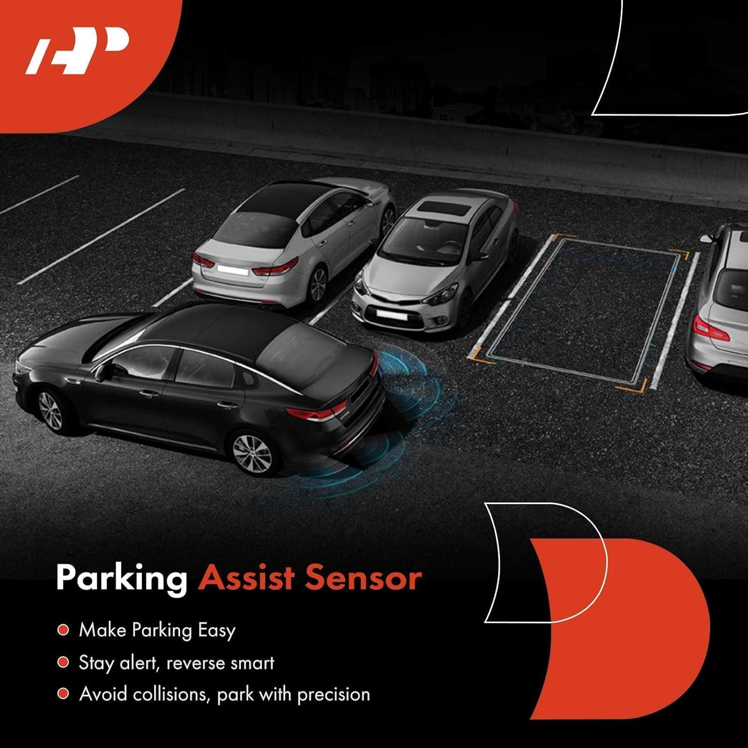 A-Premium Rear PDC Reverse Backup Parking Aid Assist Sensor Compatible with Ford and Lincoln Models - F-150 F150 2009-2014, Mark LT 2010-2014, Replace# 9L3Z-15K859-D