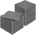 VEVOR Interlocking Drainage Mat, 12” x 12” Modular Interlocking Cushion, 40 Pcs Splicing Drainage Mats, Non-Slip Gray PP Drainage Floor Tile and Shower Mat, for Garage, Garden, Kitchen & Outdoor