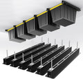 EVERHANGER Ceiling Storage Rack, Heavy Duty Overhead Garage Storage Rack, Adjustable Ceiling Bin Storage System, 6 Sets for 5 Bins, 26 Inch