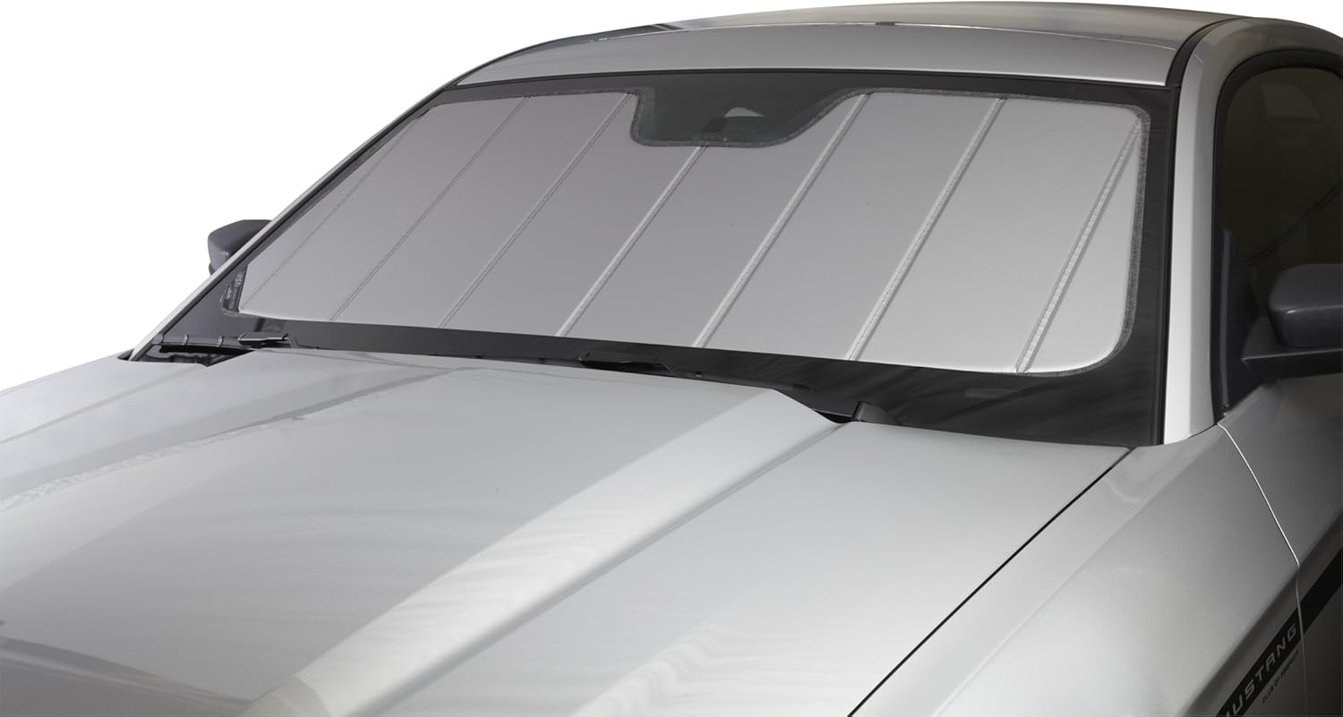 Covercraft UVS100 Custom Sunscreen | Fits 2014-2020 Lexus is (IS200t, IS250, IS300, IS350) | Silver