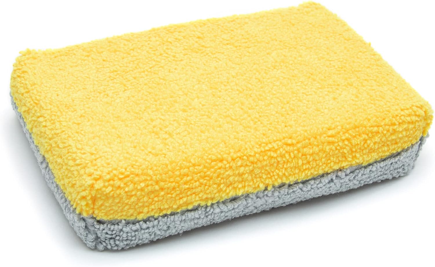Autofiber Thin [Saver Applicator Terry] Ceramic Coating Applicator Sponge | 12 Pack | with Plastic Barrier to Reduce Product Waste. (Gold/Gray)