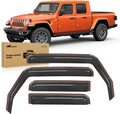 Nilight in Channel Rain Guards for Gladiator 2020 2021 2022 2023 Window Deflectors, Vent Window Visors-4PCS