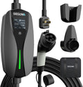 NEMA 14-30 Level 2 EV Charger, Electric Vehicle Portable Charger with 24A 240V 25FT Cable, Adjustable Current (10-24A), Home MobileEV Charging Station with 4-Prong Dryer Plug for J1772 Electric Cars