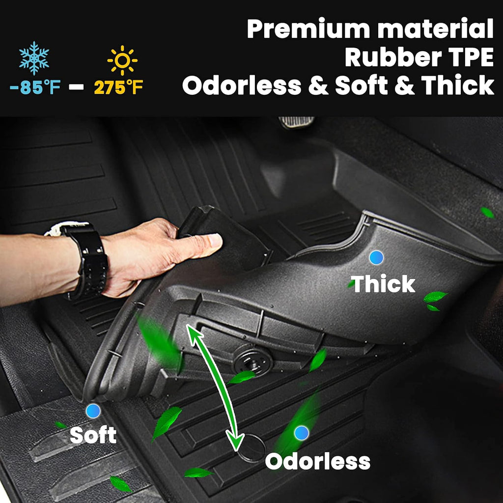 Auxko All Weather Floor Mats Cargo Liner Fit for Honda CR-V 2023 2024 2025 2026 (Not Hybrid) TPE Rubber Liners Set CRV Accessories Cargo Liner for Lowest Position