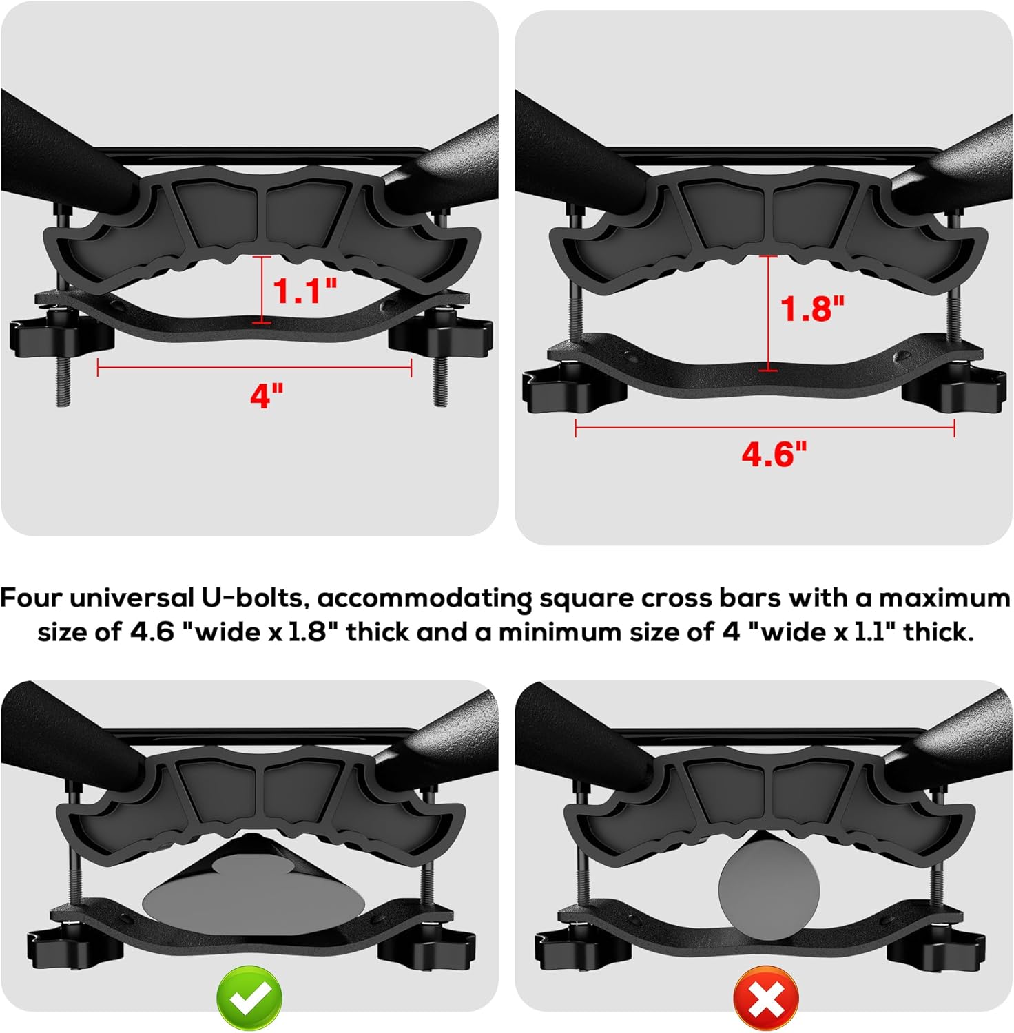 Wildroad Roof Rack Cargo Basket, Upgraded 4” Fence Wide Car Roof Basket, 84"x 50"x 4" Universal Car Top Carrier Basket with Super Duty Bungee Cargo Net and Ratchet Straps Fits for SUV Truck Cars