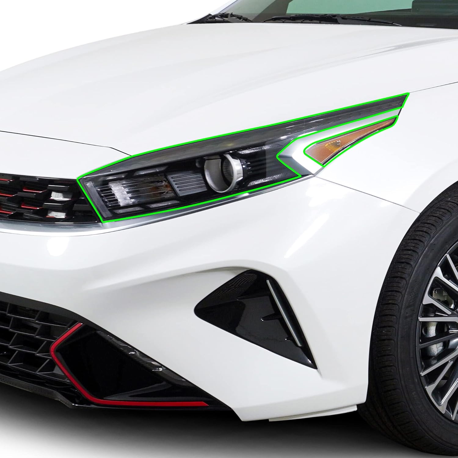 BOGAR TECH DESIGNS Full Headlight Head Light Tint Kit Compatible with Kia Forte 2022-2024, Clear Bra