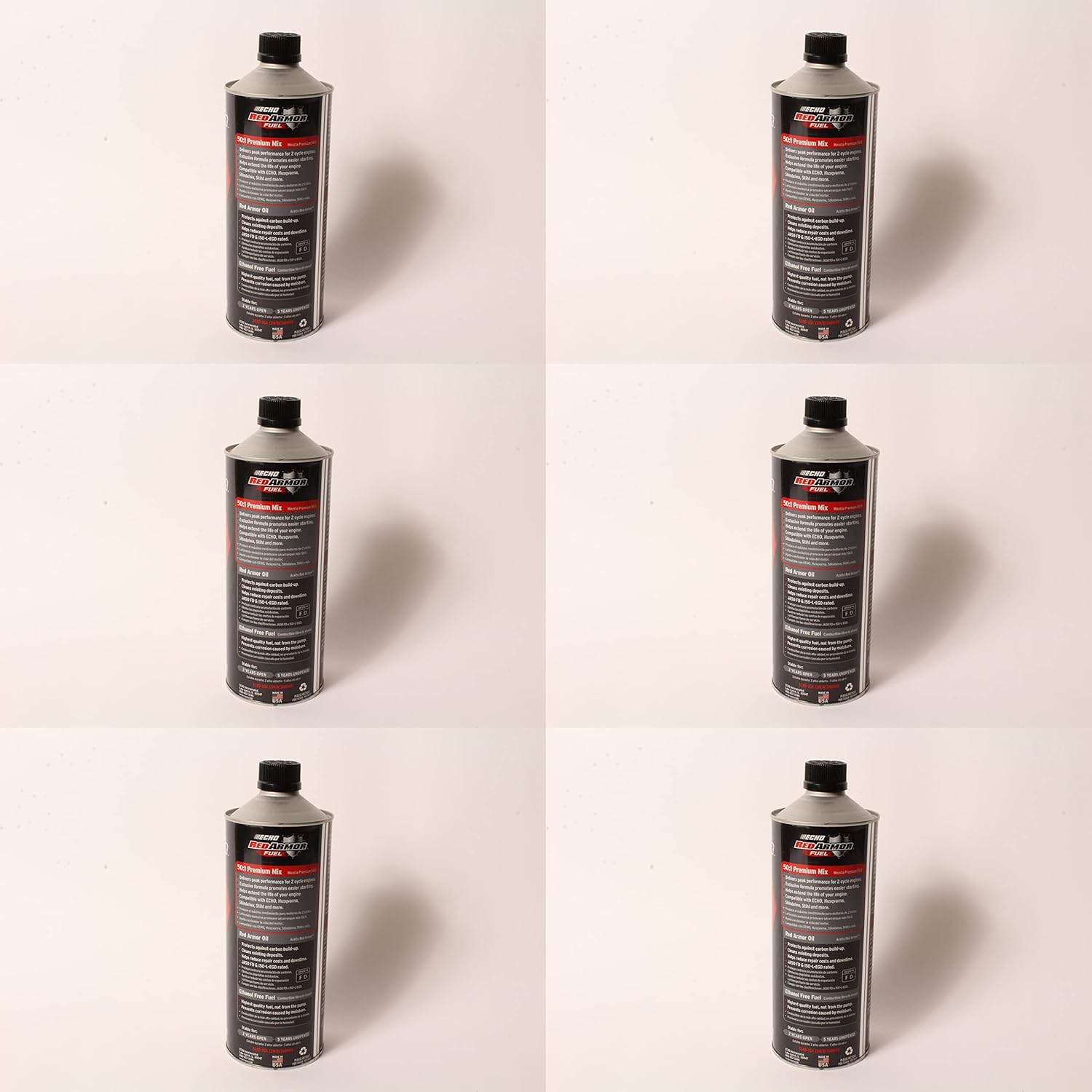 7450001 Echo Red Armor 32 oz. 50:1 Pre-Mixed Ethanol Free Fuel 6 Pack