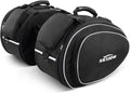 Motorcycle Saddlebags with Protective Cover, Large Capacity Extendable Saddle Bags Motorcycle Side Bag with Reflective Strip