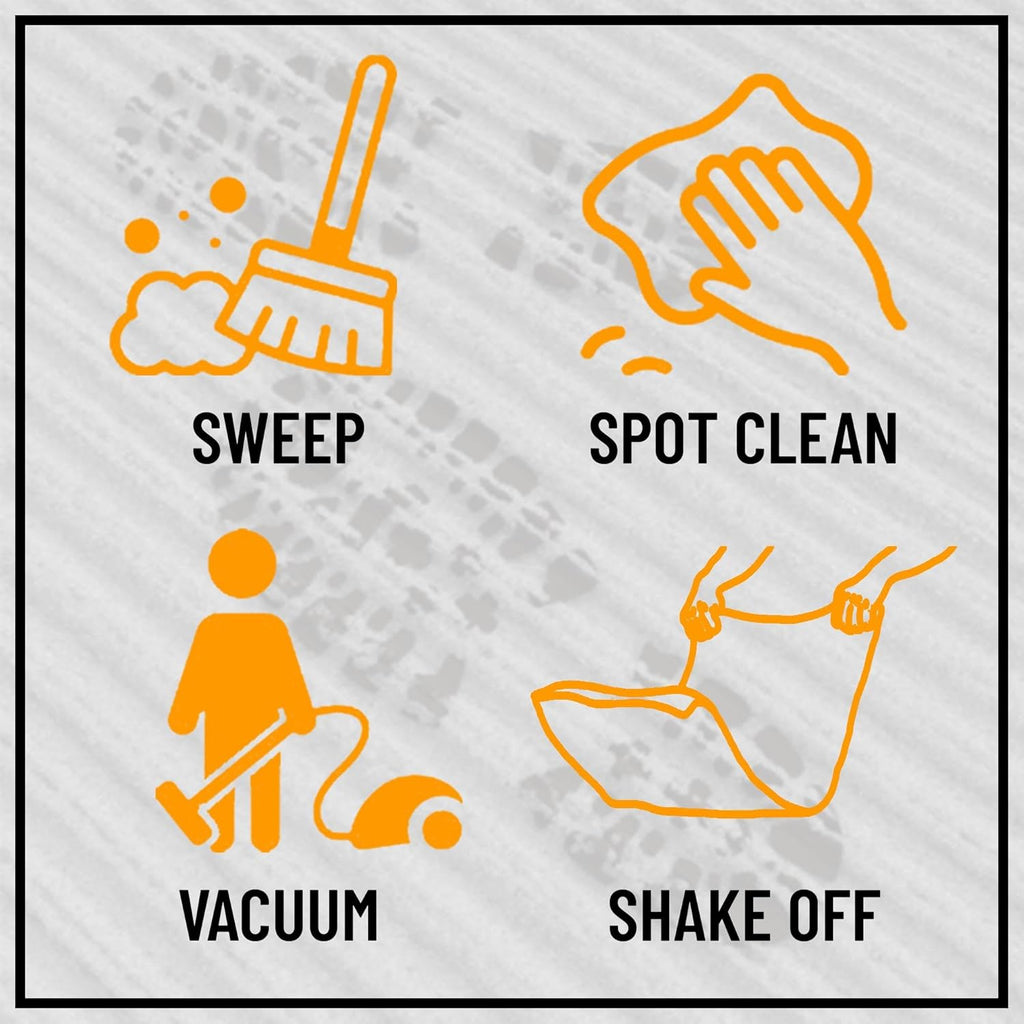Ottomanson 2'7" x 18' Hallway Runner with Scraper Pile - Extra Durable Non-Slip Rug Mat for Indoor & Outdoor Use - Ideal for Kitchen, Entryway & Garage - High-Traffic Carpet, Green