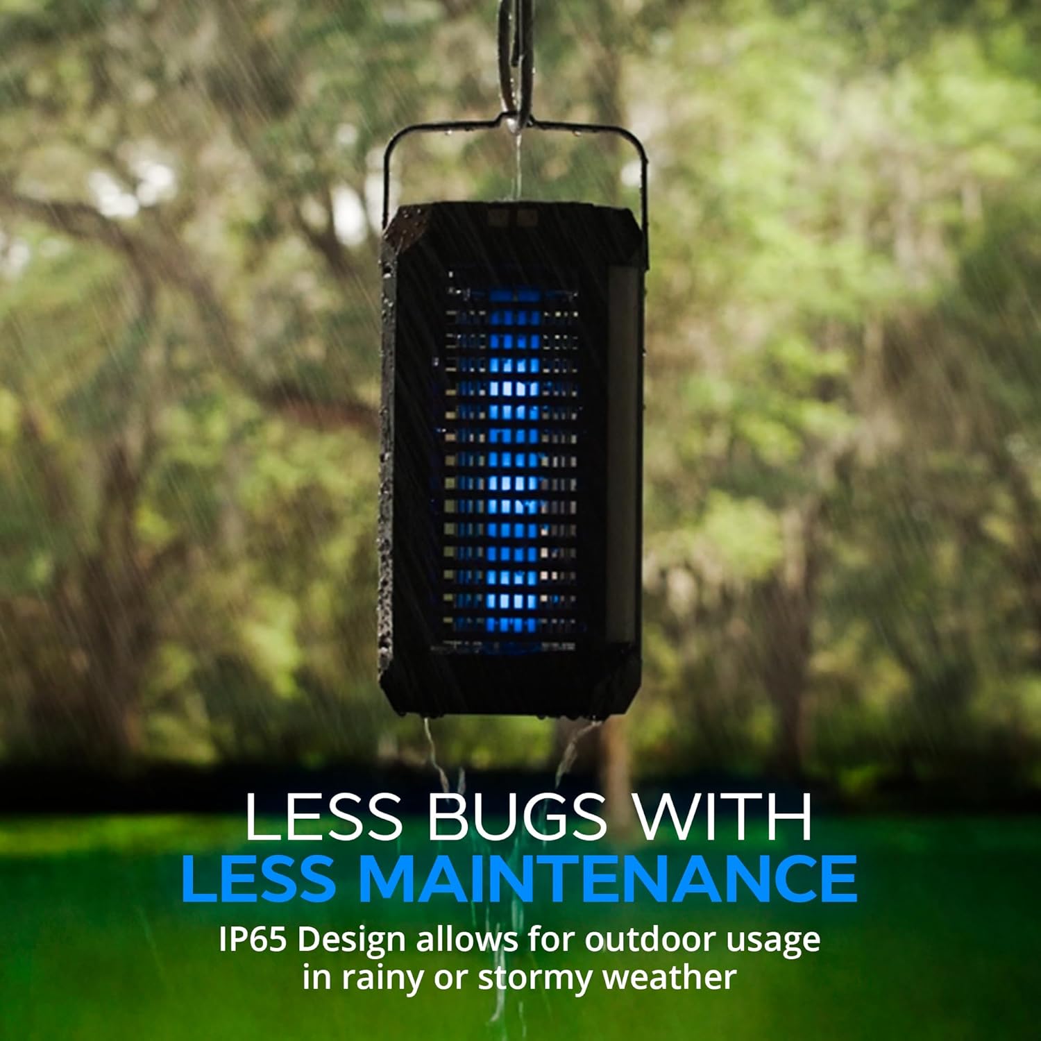 Rogue 2 in 1 Solar Bug Zapper Outdoor and Bug Zapper Indoor Plug in for Mosquito, Fly, Solar Powered & USB-C Rechargeable Camping Lantern, LED Flash Light, High Voltage, Trap Safe for Pets & Kids