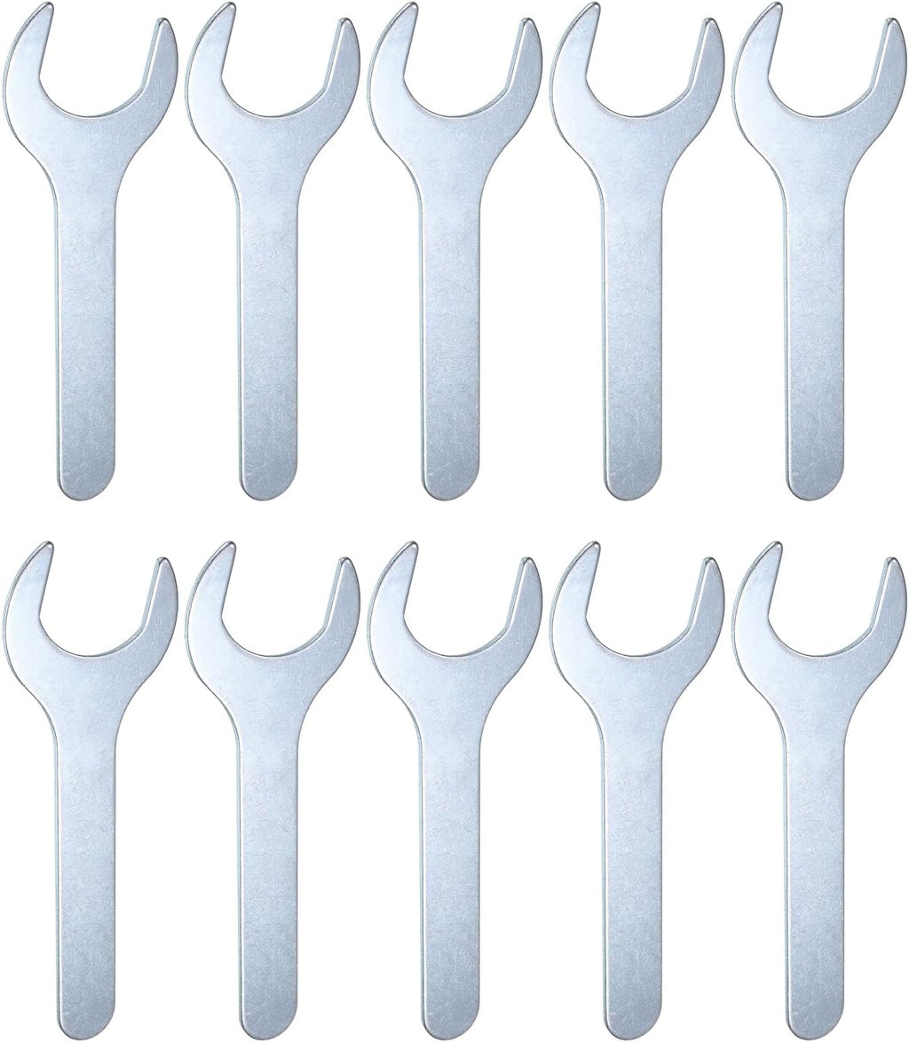 HARFINGTON 10pcs Small Open End Wrench 30x138x2.2mm Metric U-Shaped Single Open Ended Spanner Super Thin Flat Head Galvanizing Wrench for Automotive Repair Furniture Assembly