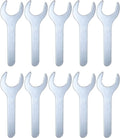 HARFINGTON 10pcs Small Open End Wrench 30x138x2.2mm Metric U-Shaped Single Open Ended Spanner Super Thin Flat Head Galvanizing Wrench for Automotive Repair Furniture Assembly