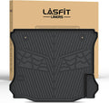 LASFIT Trunk Mat for Jeep Wrangler 2011-2018 JK Unlimited 4-Door (NOT for JL or 2-Door) All Weather TPE Custom Fit Cargo Mat Trunk Liner Cargo Liner, Black