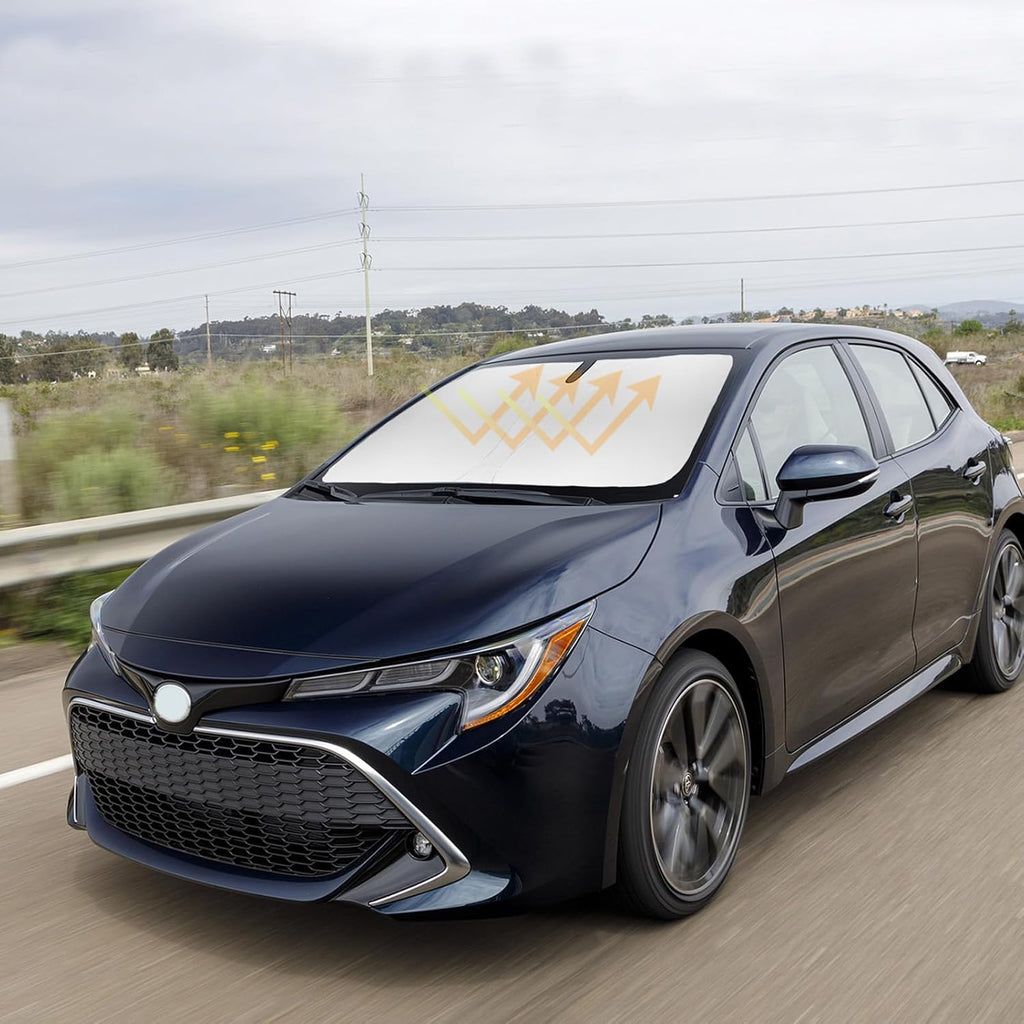 Sun Shade for Toyota Corolla Windshield Sunshades Cover Custom Fit 2014-2018 2019 Corolla L LS LE ECO XLE SE XSE Sedan Accessories Front Window Shields Sun Visor Protector Blocks UV Rays & Heat Damage