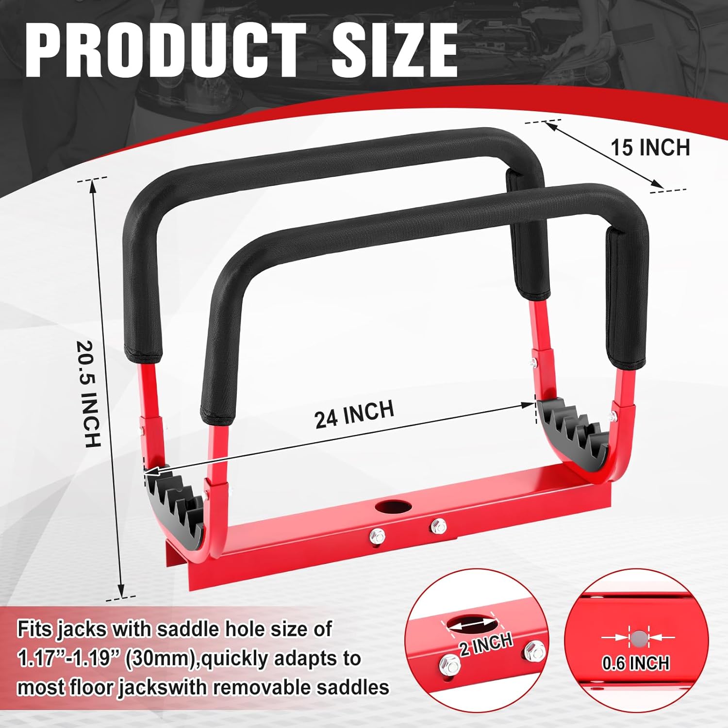 Rest Door Hanger Compatible with Floor Jacks Versatile Door Hanger for Quickly Remove or Install Vehicle Doors Auto Repair and Storage (Car Jack not Included)