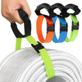 Heavy Duty Storage Straps with Handle and Easy Adjustable Steel Black Lock Slider Buckles,Extension Cord Strap for Cords Pool Hoses Ropes and Garden Hose (3 Pack)