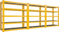 REIBII 72''H Garage Shelving 3010 LBS Storage Shelves Adjustable Metal Shelving 5 Tier Metal Shelves for Storage Industrial Shelf for Pantry Kitchen Basement 72" HX35.5 WX16 D, 3 Pack