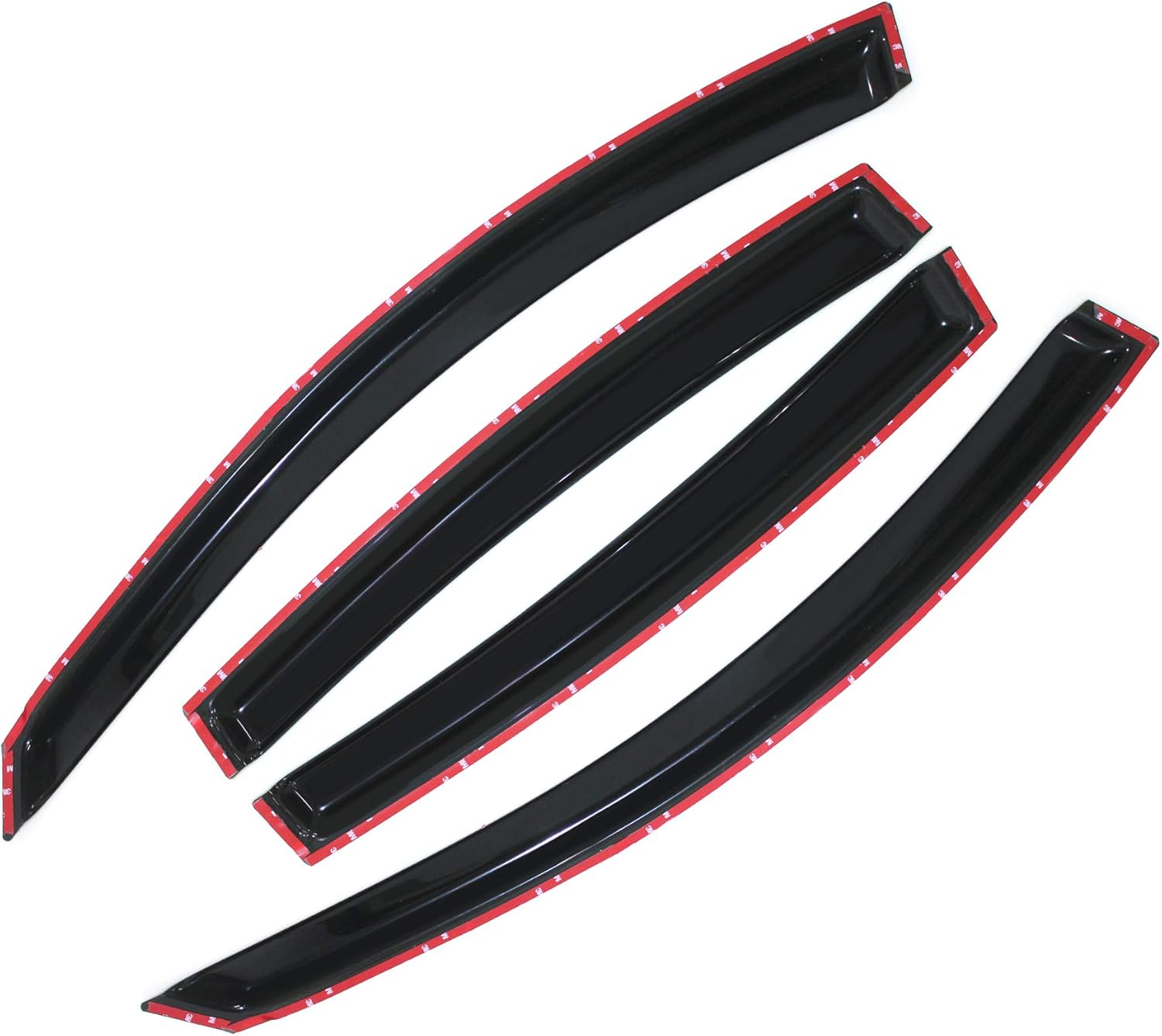 Smoke Sun/Rain Guards Window Visors Compatible with Maxima 2004-2008 Wind Deflector 4pcs 94017