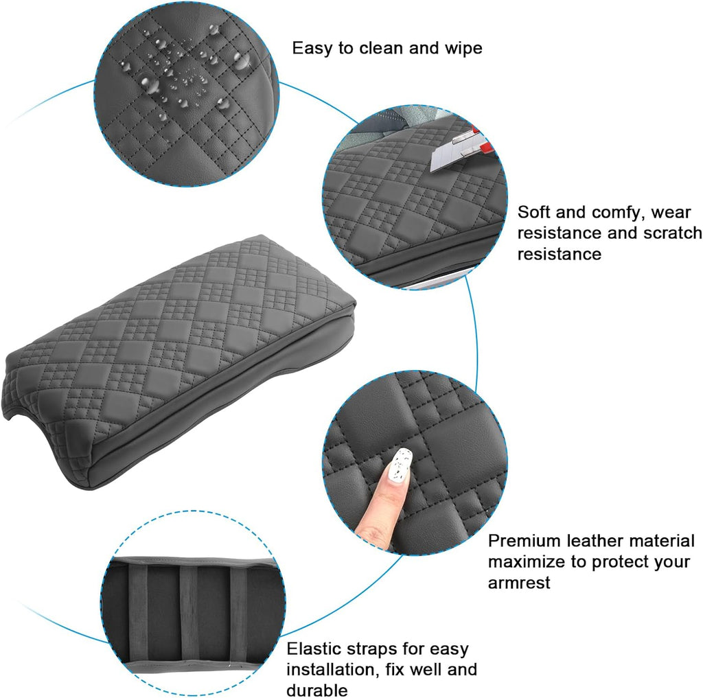 SXCY for 2025 2026 GMC Terrain Armrest Cover Pad for 2025 2026 GMC Terrain Accessories 2025 2026 Terrain Center Console Cover 2025 2026 Terrain Middle Console Cover Add Soft Cotton Cushion (Added-Pad)