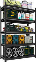 Metal Garage Shelving Unit, Heavy Duty 5-Tier Adjustable Storage Rack, Steel Shelving,2000 lbs Capacity, Industrial Shelves for Heavy Tools and Equipment (5-Tier 71" H x 36" W x 14" D)