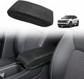 Muslogy Center Console Armrest Cover Compatible with Nissan Kicks S SV SR 2025 Comfort Armrest Pad Arm Rest Cushion Vegan Leather Protector 1-Inch Extra Thick
