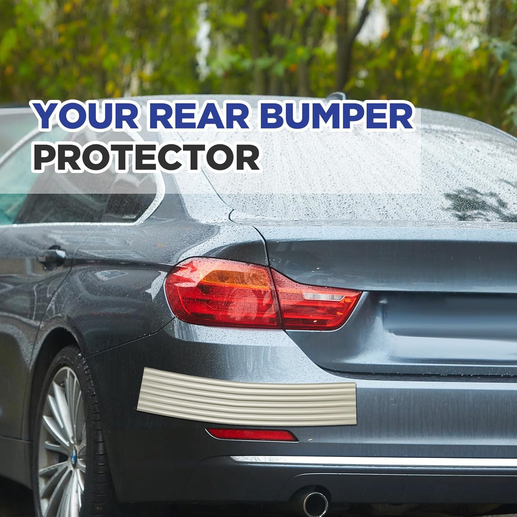 Garage Wall Protector 3.15in x 10ft Self-Adhesive Rubber Bumper Protectors Strip for Car SUV Doors Waterproof Anti-Scratch Wall Bumper Guard for Garage Car(Gray)