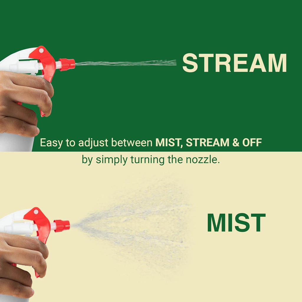 Spray Bottle Nozzle Replacement, Bottle Tops Only - Sprayer Nozzle Triggers for Heavy Duty, Commercial, Home Cleaning Solutions - Fits 8,16,24,32 oz Plastic & Glass Bottles, Red 24 pack
