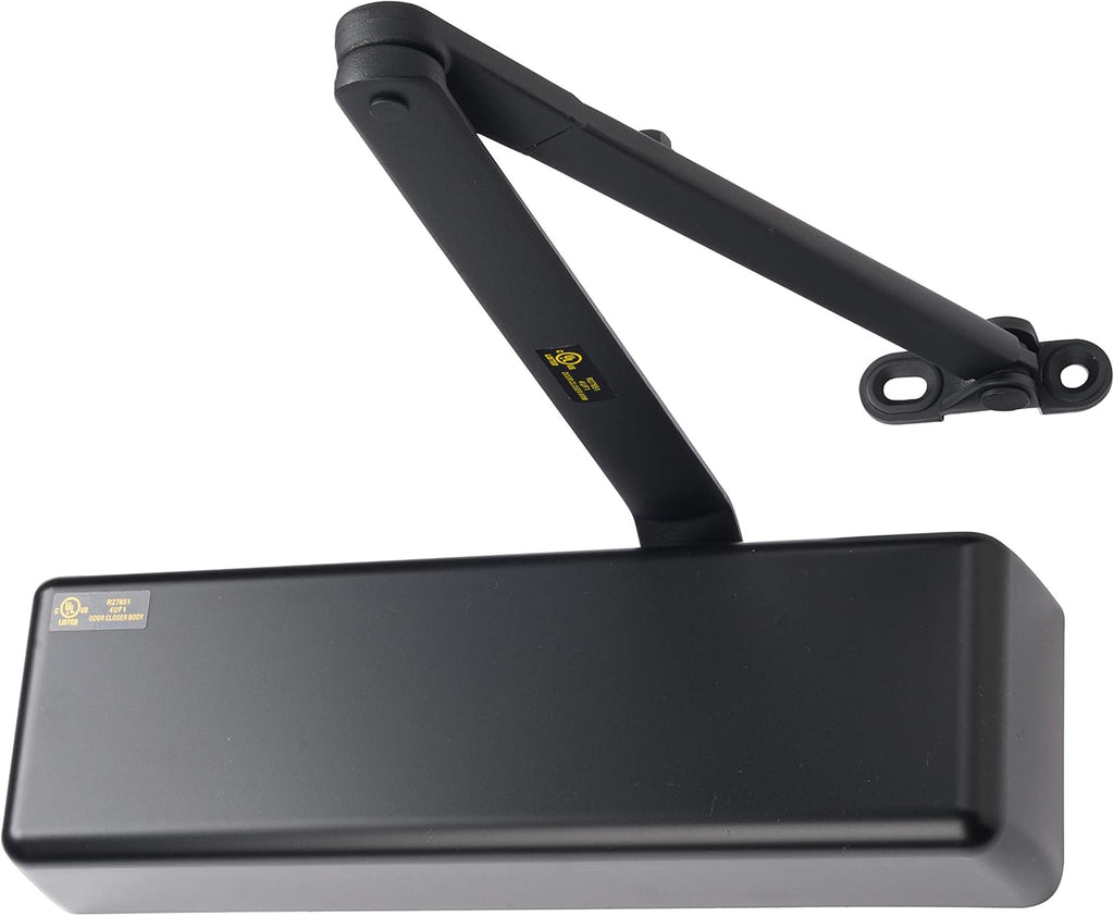 Lawrence Extra Heavy Duty Door Closer Commercial Grade 1 - Adjustable 6-Speed Delayed-Action Door Control with 3 Pistons – Flexible Installation with Included Hardware - Embassy Series LH8016
