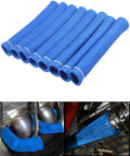 Spark Plug Wire Boots Cover - 8 PCS 2500° Spark Plug Heat Sleeve, 6 Inches Spark Plug Wire Heat Shield Protector Protection Replacement for LS1 / LS2 SBC BBC 350 454 Car Truck, Blue