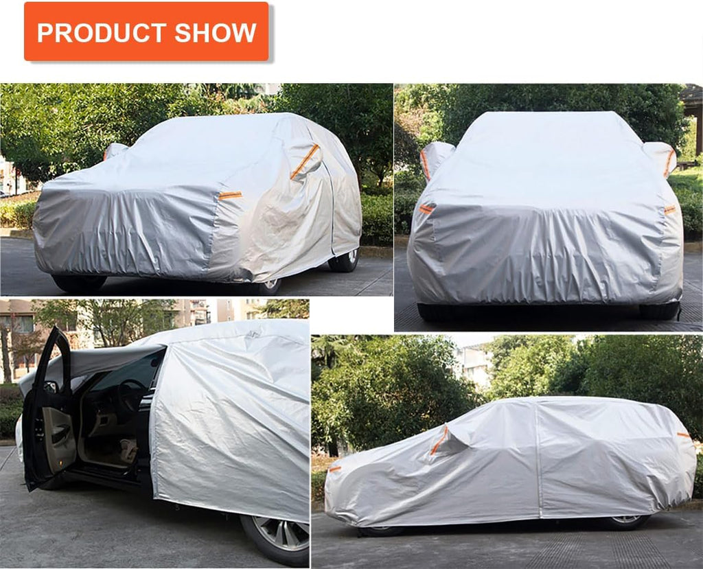 Kayme 6 Layers SUV Car Cover Custom Fit for Buick Encore/Encore GX(2012-2025) Waterproof All Weather for Automobiles, Outdoor Full Cover Rain Sun UV Protection.Silver