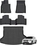 ANBINGO®-Floor Mats & Cargo Liner for Genesis GV70 2025 2024 2023 2022 (Not Fit Electrified GV70) Custom Fit Full GV70 All Weather Floor Mats Trunk mat GV70 Accessories - Black