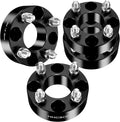 HHCSOP 4x4 Golf Cart Wheel Spacers, 1.5 inch ATV Wheel Adapters for EZ GO EZGO Club Car, 4PCS 4x101.6mm Wheel Spacer Hub Bore 62mm with 1/2" x20 Studs - Black