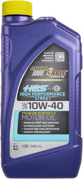Royal Purple 31140 HPS 10W-40 High Performance Street Synthetic Motor Oil with Synerlec - 1 Quart Bottle