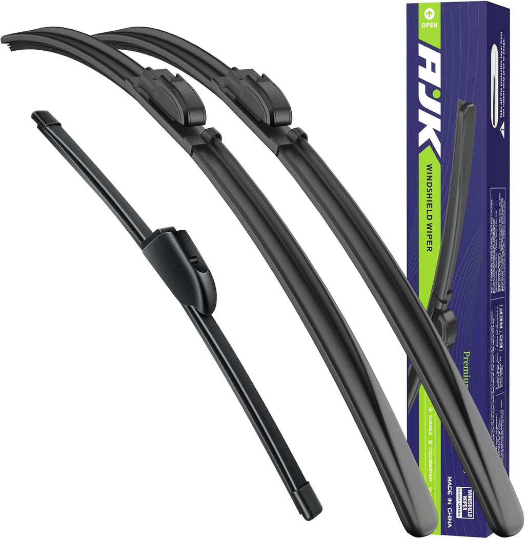 AJK Wiper Blades for Hyundai Elantra GT 2013 2014 2015 2016 2017, 2 Piece All Weather OEM Quality Automotive Replacement Windshield Wiper Blades for My Car